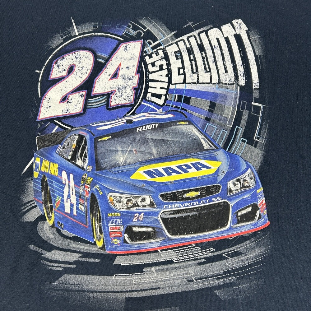 Chase‎ Elliott NAPA NASCAR T Shirt Men size Large #24 Hendrick Motorsport Racing